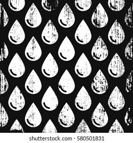 Grunge pattern with drop icon