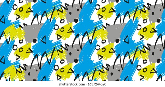 Grunge pattern, print for clothing and textiles