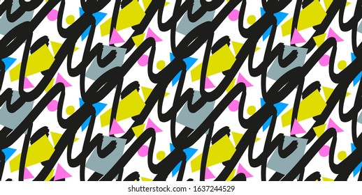 Grunge pattern, print for clothing and textiles