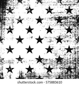 Grunge pattern with stars