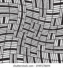 grunge pattern with twist oblique black segments