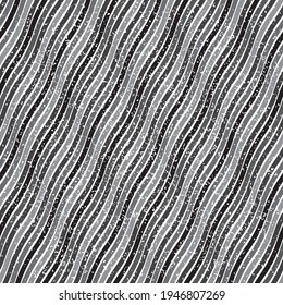 grunge pattern with wavy oblique black segments