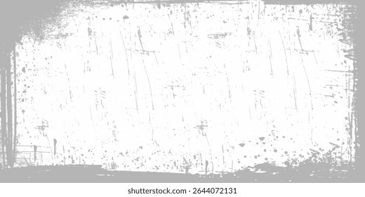 Grunge photo frame template collection. Grunge frames for photo collage, stories and social network media Stencil frame dirty texture rectangle border	