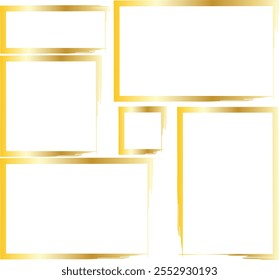 Colección de Plantilla del marco de la foto del grunge. Vector eps10