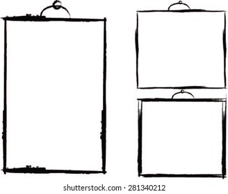 Grunge photo frames.Abstract vector illustration.