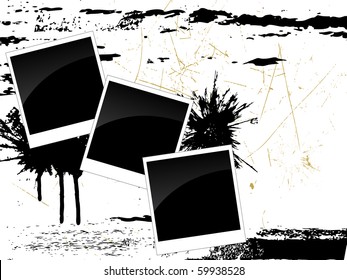 grunge photo - vector