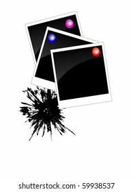 grunge photo - vector