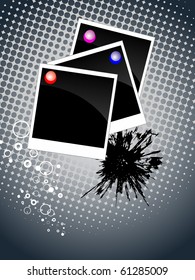 grunge photo - vector