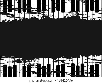 Grunge piano keys