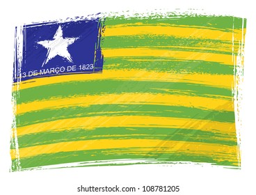 Grunge Piaui flag