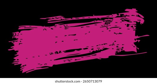 Grunge pink banner on purple background with place for text. Dirty grungy backdrop. Vector