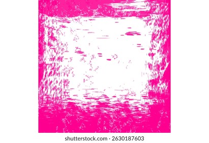 Grunge Pink Brush Stroke Frame , Abstract Texture for Design Projects