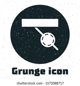 Grunge Pirate eye patch icon isolated on white background. Pirate accessory.  Vector Illustration