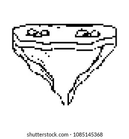 grunge pixel game rock floating texture