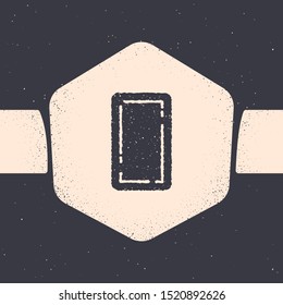 Grunge Playing card back icon isolated on grey background. Casino gambling. Monochrome vintage drawing. Vector Illustration