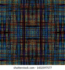 Grunge polka dot pattern on white background. Vector seamless image.