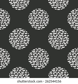 grunge polka dot seamless pattern