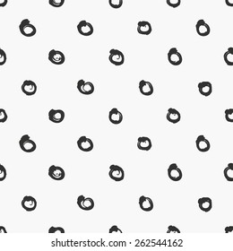 grunge polka dot seamless pattern