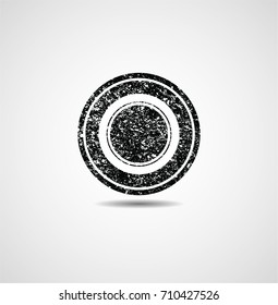 Grunge post Stamp. Can be used as Circle, Banner, Insignia , Logo, Icon, Label or Badge Vector distress textures. Blank shapes.