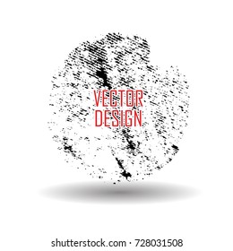 Grunge post Stamp, Circle. Can be used as banner, Insignia , Logo, Icon, Label or Badge  . vector distress textures.blank shapes.
