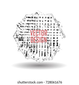 Grunge post Stamp, Circle. Can be used as banner, Insignia , Logo, Icon, Label or Badge  . vector distress textures.blank shapes.