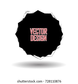 Grunge post Stamp, Circle. Can be used as banner, Insignia , Logo, Icon, Label or Badge  . vector distress textures.blank shapes.