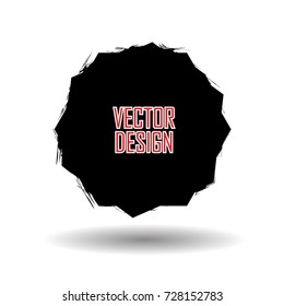 Grunge post Stamp, Circle. Can be used as banner, Insignia , Logo, Icon, Label or Badge  . vector distress textures.blank shapes.