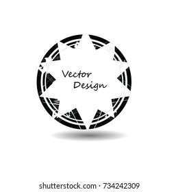 Grunge post Stamp, Circle. Can be used as banner, Insignia , Logo, Icon, Label or Badge  . vector distress textures.blank shapes.