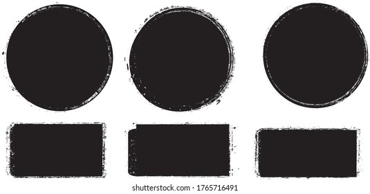 Grunge post Stamps . Circles. Large set of Banners, Insignias , Logos, Icons, Labels and Badges  . vector distress textures.blank shapes.