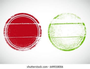 Grunge post Stamps Collection, Circle . Banners, Insignias , Logos, Icons, Labels and Badges Set . vector distress textures.blank shapes.