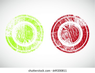 Grunge post Stamps Collection, Circle . Banners, Insignias , Logos, Icons, Labels and Badges Set . vector distress textures.blank shapes.