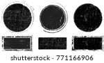 Grunge post Stamps Collection, Circles. Banners, Insignias , Logos, Icons, Labels and Badges Set . vector distress textures.blank shapes.