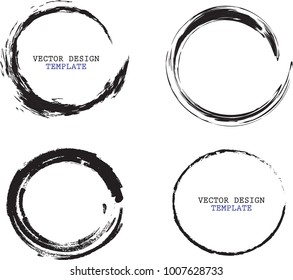 Grunge post Stamps Collection, Circles. Banners, Insignias , Logos, Icons, Labels and Badges Set . vector distress textures.blank shapes.