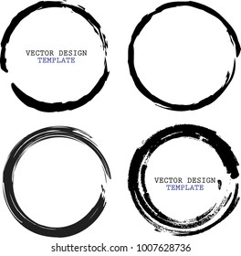 Grunge post Stamps Collection, Circles. Banners, Insignias , Logos, Icons, Labels and Badges Set . vector distress textures.blank shapes.