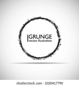 Grunge post Stamps Collection, Circles. Banners, Insignias , Logos, Icons, Labels and Badges Set . vector distress textures.blank shapes.