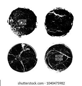 Grunge post Stamps Collection, Circles. Banners, Insignias , Logos, Icons, Labels and Badges Set . vector distress textures.blank shapes.