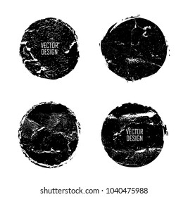 Grunge post Stamps Collection, Circles. Banners, Insignias , Logos, Icons, Labels and Badges Set . vector distress textures.blank shapes.