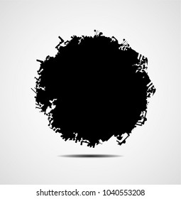 Grunge post Stamps Collection, Circles. Banners, Insignias , Logos, Icons, Labels and Badges Set . vector distress textures.blank shapes.