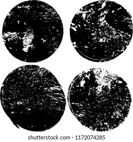 Grunge post Stamps Collection, Circles. Banners, Insignias , Logos, Icons, Labels and Badges Set . vector distress textures.blank shapes.