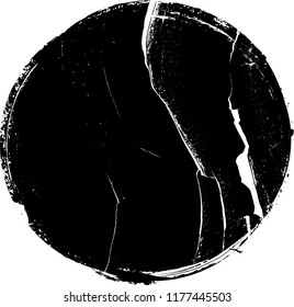 Grunge post Stamps Collection, Circles. Banners, Insignias , Logos, Icons, Labels and Badges Set . vector distress textures.blank shapes.
