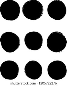 Grunge post Stamps Collection, Circles. Banners, Insignias , Logos, Icons, Labels and Badges Set . vector distress textures.blank shapes.