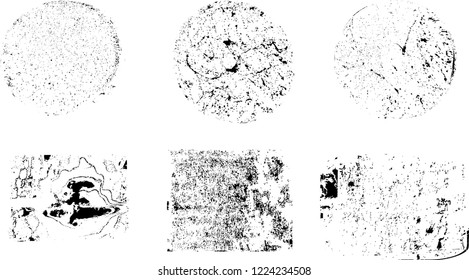 Grunge post Stamps Collection, Circles. Banners, Insignias , Logos, Icons, Labels and Badges Set . vector distress textures.blank shapes.