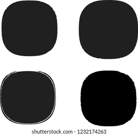 Grunge post Stamps Collection, Circles. Banners, Insignias , Logos, Icons, Labels and Badges Set . vector distress textures.blank rounded shapes.