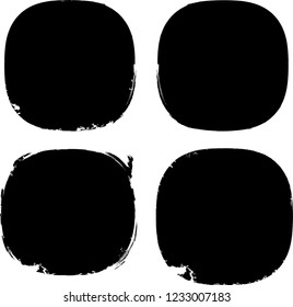 Grunge post Stamps Collection, Circles. Banners, Insignias , Logos, Icons, Labels and Badges Set . vector distress textures.blank shapes.
