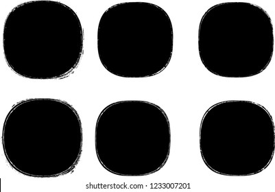 Grunge post Stamps Collection, Circles. Banners, Insignias , Logos, Icons, Labels and Badges Set . vector distress textures.blank shapes.