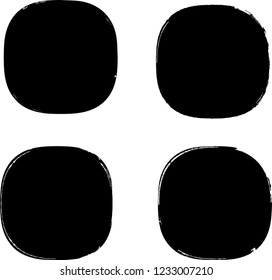Grunge post Stamps Collection, Circles. Banners, Insignias , Logos, Icons, Labels and Badges Set . vector distress textures.blank shapes.