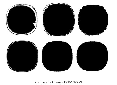 Grunge post Stamps Collection, Circles. Banners, Insignias , Logos, Icons, Labels and Badges Set . vector distress textures.blank shapes.