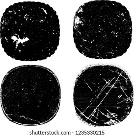 Grunge post Stamps Collection, Circles. Banners, Insignias , Logos, Icons, Labels and Badges Set . vector distress textures.blank shapes.
