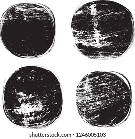 Grunge post Stamps Collection, Circles. Banners, Insignias , Logos, Icons, Labels and Badges Set . vector distress textures.blank shapes.