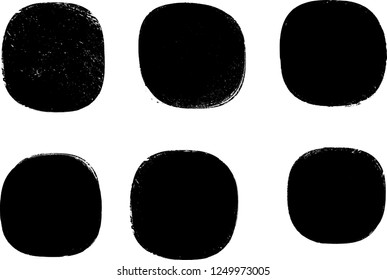 Grunge post Stamps Collection, Circles. Banners, Insignias , Logos, Icons, Labels and Badges Set . vector distress textures.blank shapes.